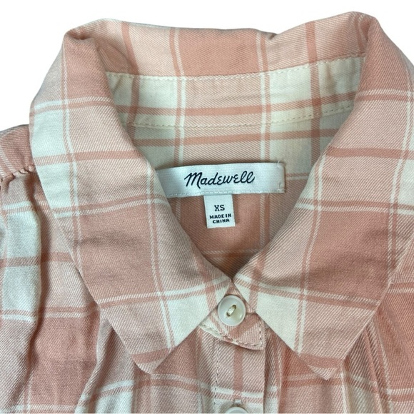 Madewell plaid oversized button down - Picture 5 of 6